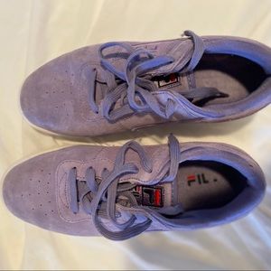 GUC Purple suede Fila sneakers